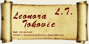 Leonora Toković vizit kartica